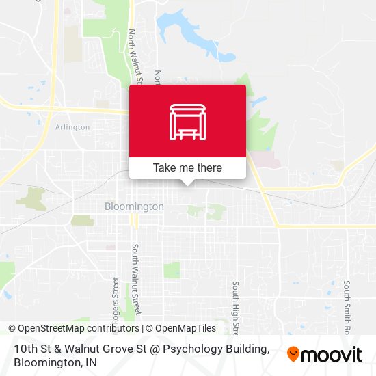 10th St & Walnut Grove St @ Psychology Building map
