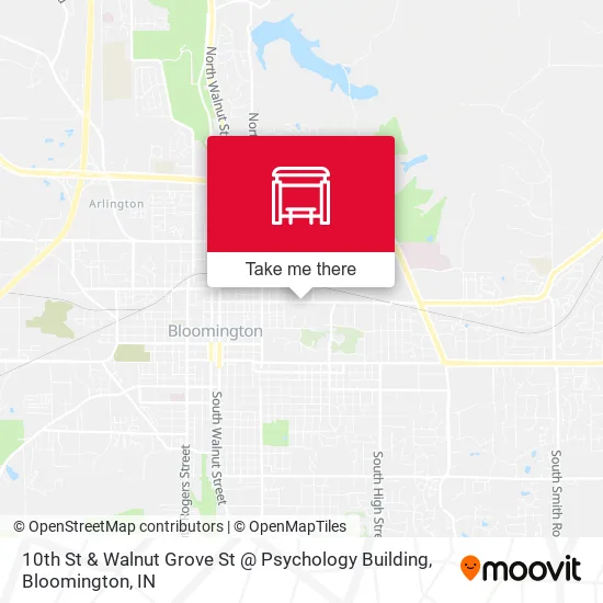 Mapa de 10th St & Walnut Grove St @ Psychology Building