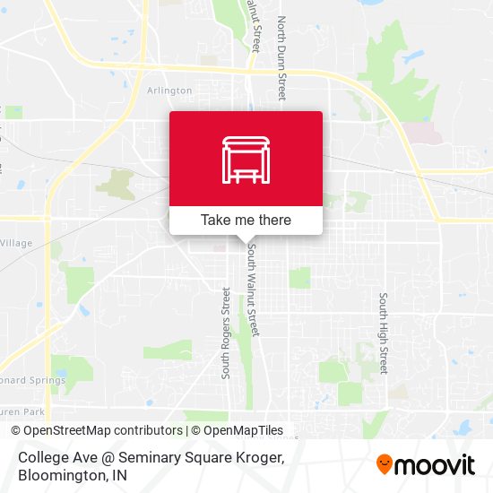 Mapa de College Ave @ Seminary Square Kroger
