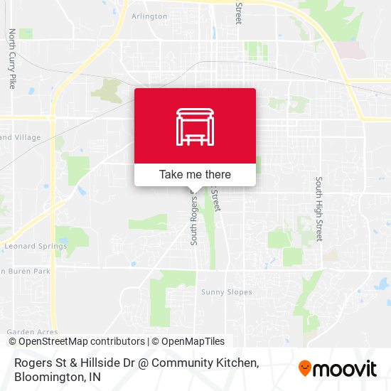Mapa de Rogers St & Hillside Dr @ Community Kitchen