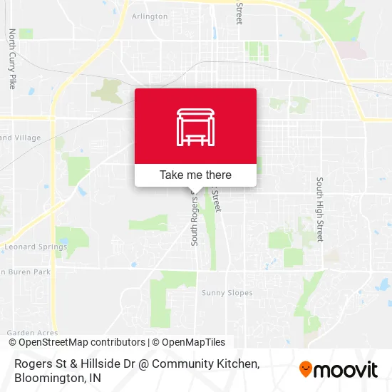 Mapa de Rogers St & Hillside Dr @ Community Kitchen