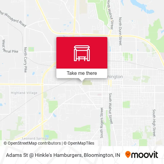 Mapa de Adams St @ Hinkle's Hamburgers