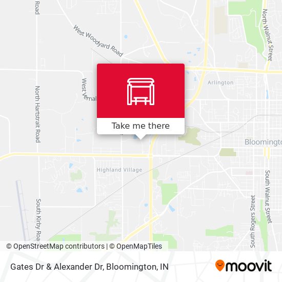 Gates Dr & Alexander Dr map