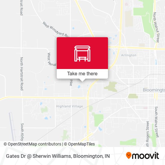 Gates Dr @ Sherwin Williams map