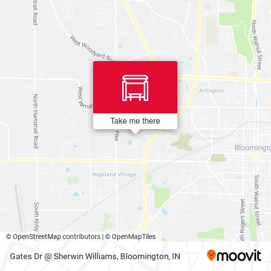 Mapa de Gates Dr @ Sherwin Williams
