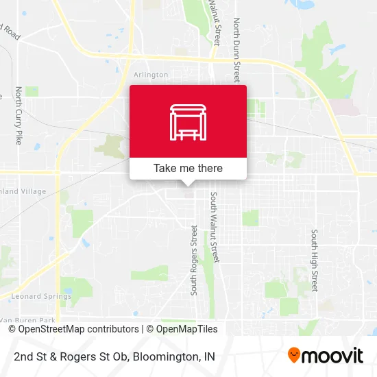 2nd St & Rogers St Ob map