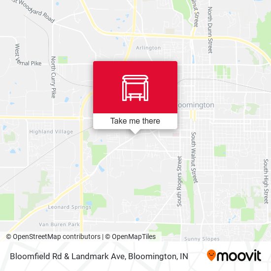 Mapa de Bloomfield Rd & Landmark Ave