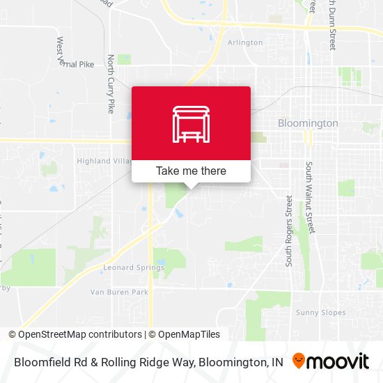 Mapa de Bloomfield Rd & Rolling Ridge Way