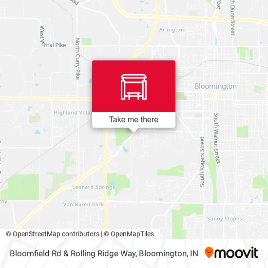 Mapa de Bloomfield Rd & Rolling Ridge Way