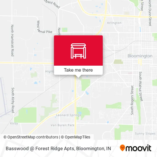 Mapa de Basswood @ Forest Ridge Apts