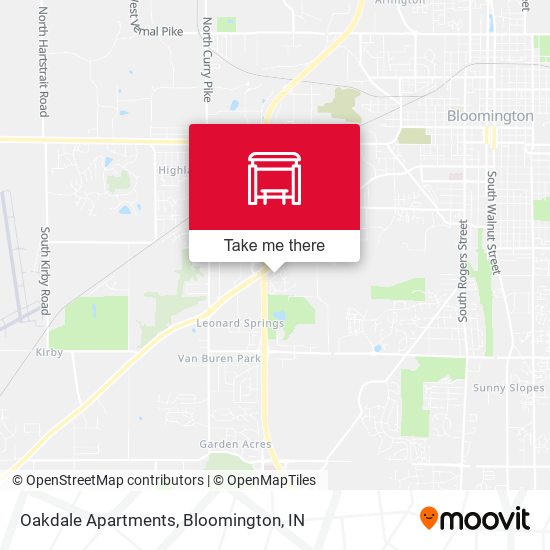 Oakdale Apartments map