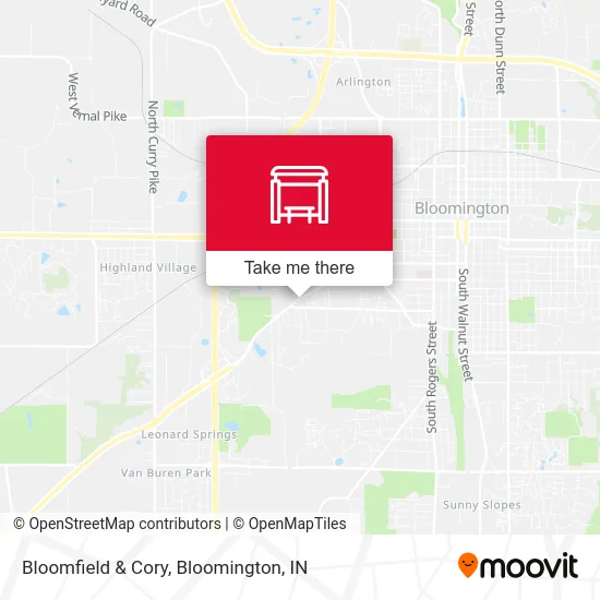 Bloomfield & Cory map