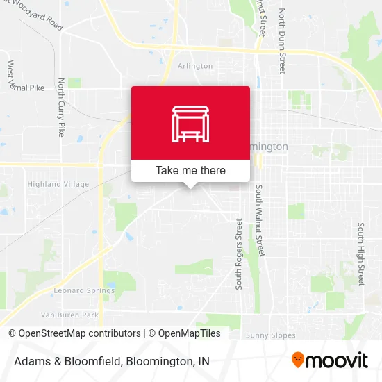 Adams & Bloomfield map