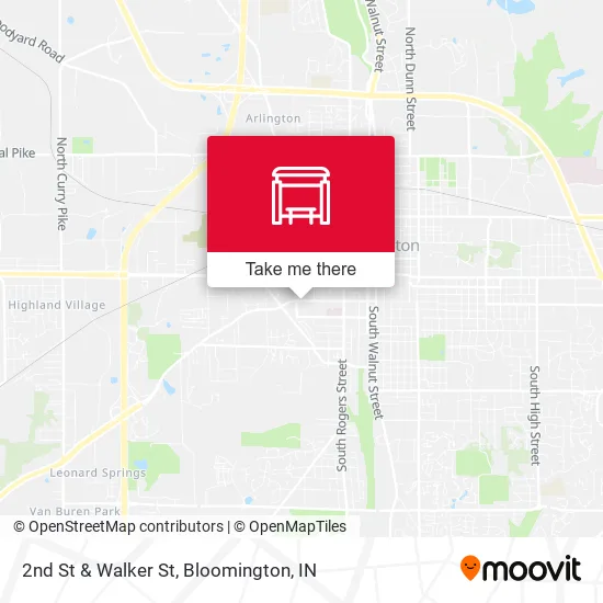 Mapa de 2nd St & Walker St