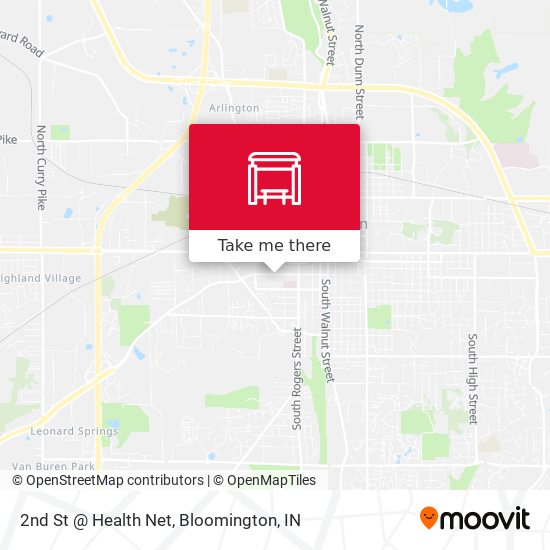 2nd St @ Health Net map