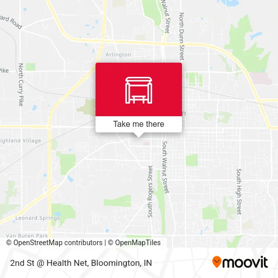 Mapa de 2nd St @ Health Net