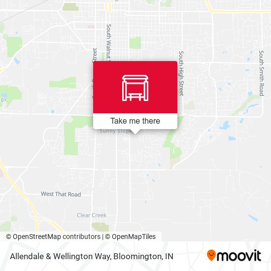 Allendale & Wellington Way map
