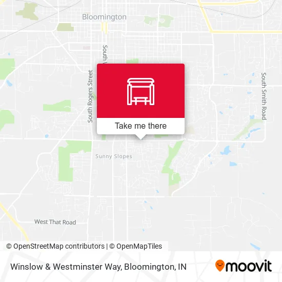 Winslow & Westminster Way map