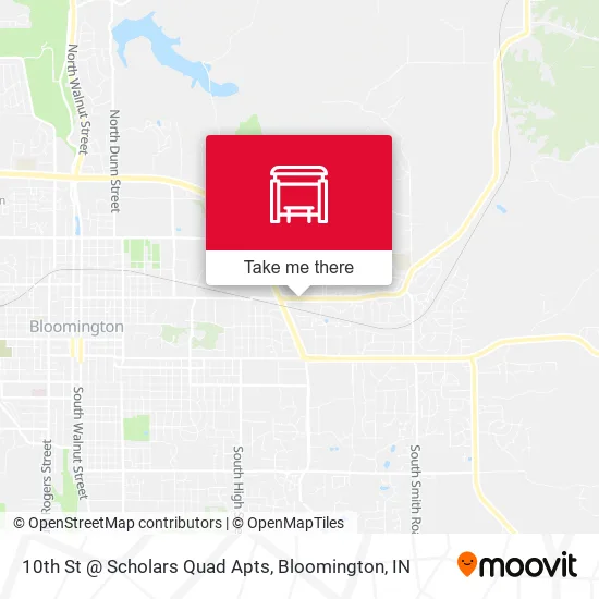 Mapa de 10th St @ Scholars Quad Apts