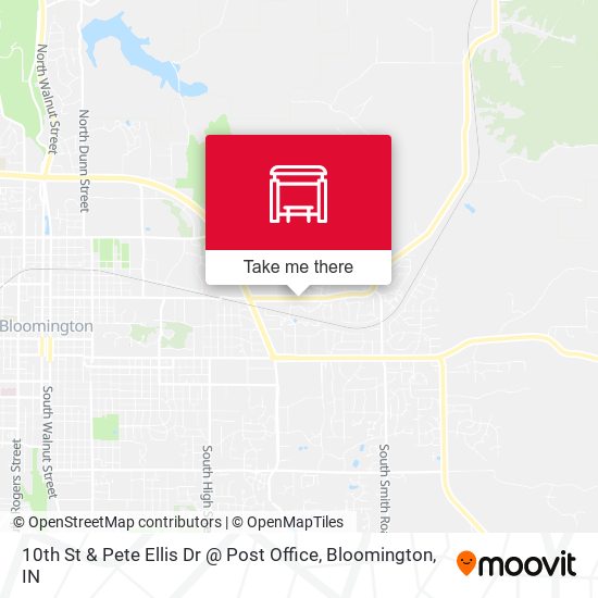 10th St & Pete Ellis Dr @ Post Office map