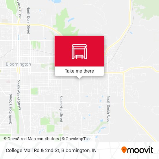 College Mall Rd & 2nd St map