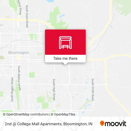 Mapa de 2nd @ College Mall Apartments