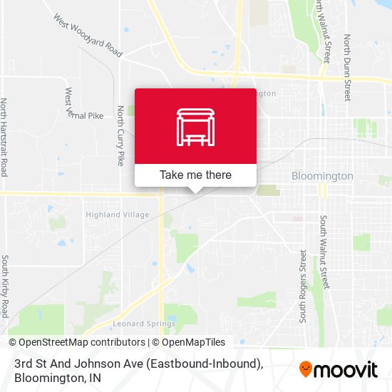 Mapa de 3rd St And Johnson Ave (Eastbound-Inbound)