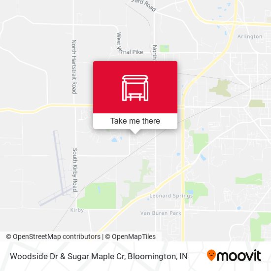 Woodside Dr & Sugar Maple Cr map