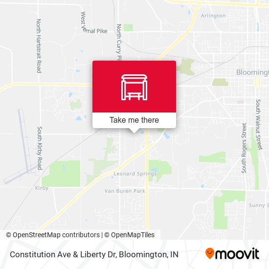 Constitution Ave & Liberty Dr map