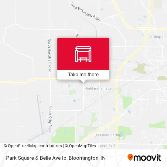 Park Square & Belle Ave Ib map
