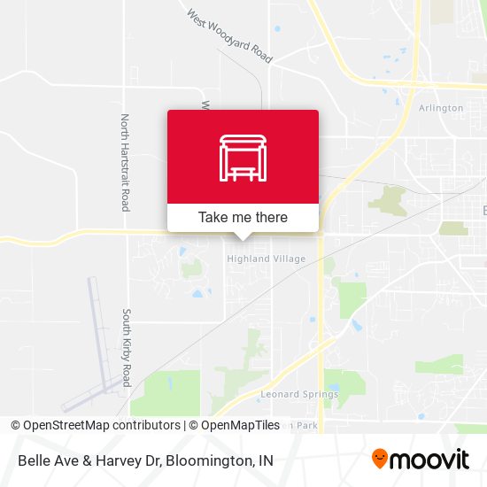 Mapa de Belle Ave & Harvey Dr
