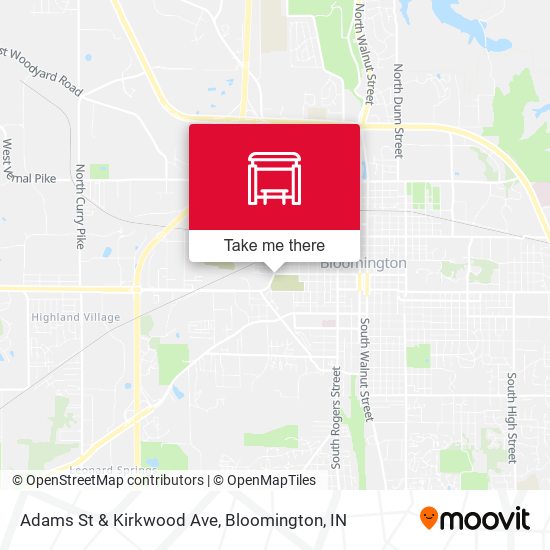 Adams St & Kirkwood Ave map