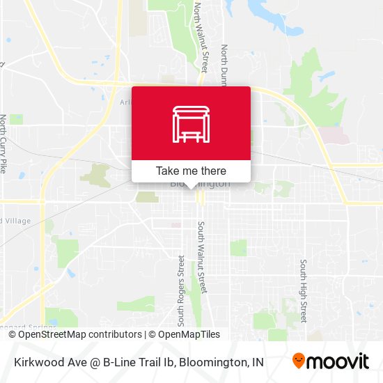 Kirkwood Ave @ B-Line Trail Ib map
