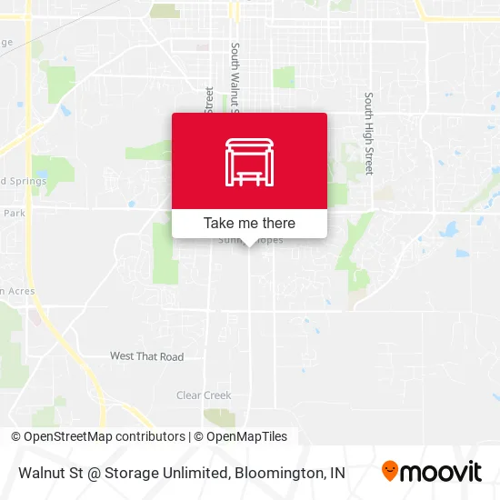Mapa de Walnut St @ Storage Unlimited