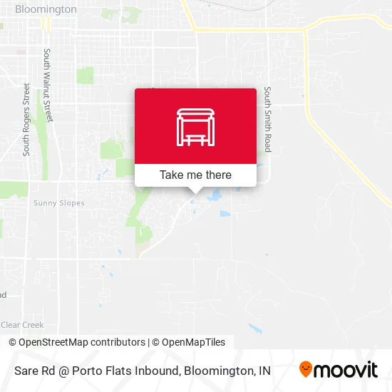 Mapa de Sare Rd @ Porto Flats Inbound