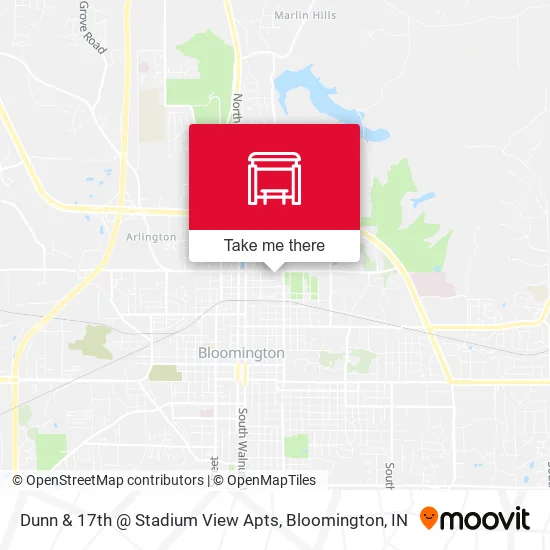Mapa de Dunn & 17th @ Stadium View Apts