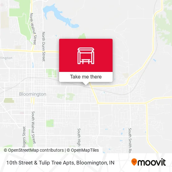 Mapa de 10th Street & Tulip Tree Apts