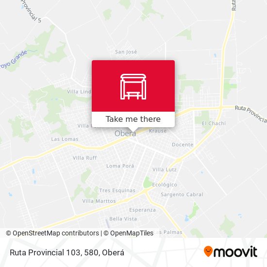 Ruta Provincial 103, 580 map