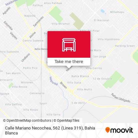 Calle Mariano Necochea, 562 (Linea 319) map