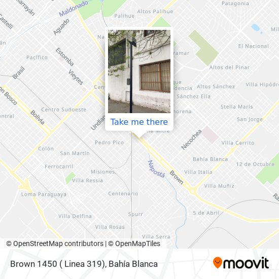 Brown 1450 ( Linea 319) map