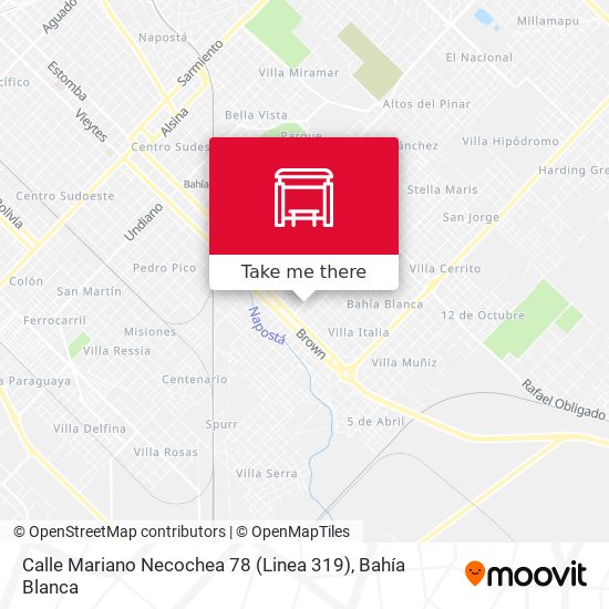 Calle Mariano Necochea 78 (Linea 319) map