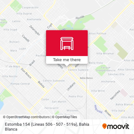 Estomba 154 (Lineas 506 - 507 - 519a) map