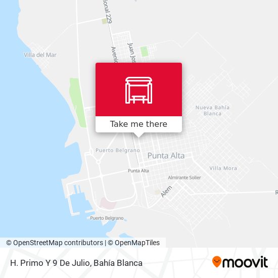 H. Primo Y 9 De Julio map