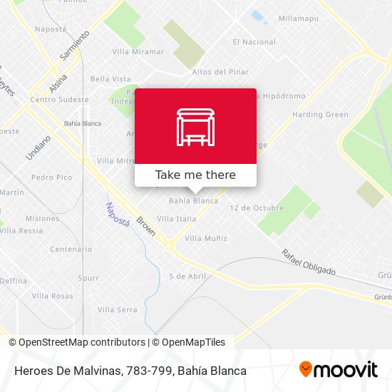Heroes De Malvinas, 783-799 map