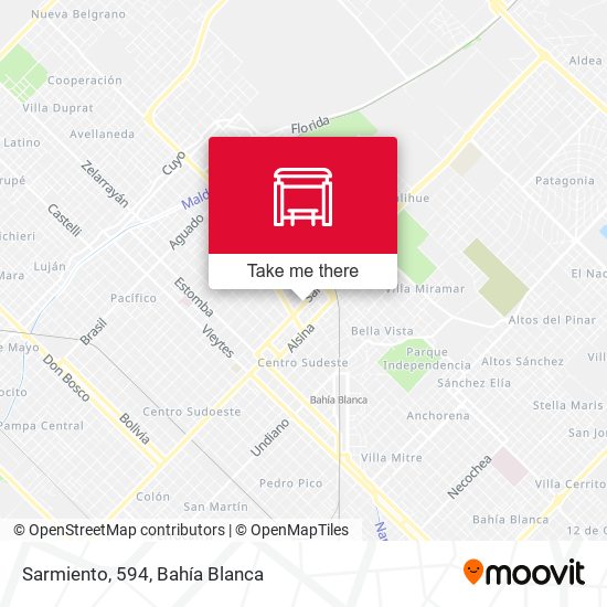 Sarmiento, 594 map