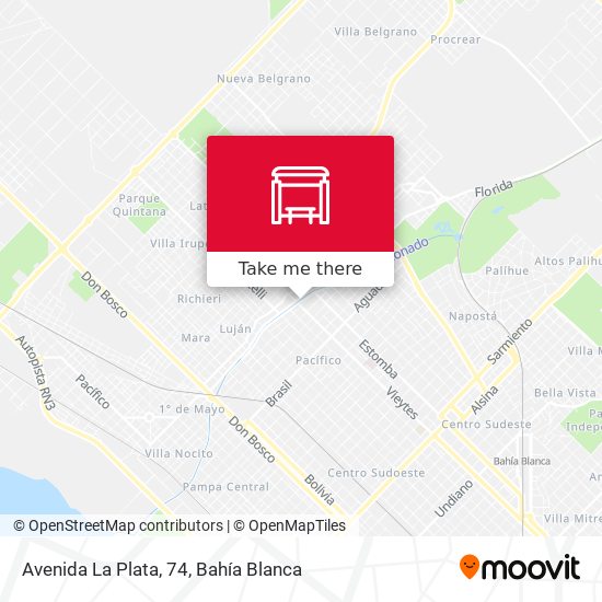 Mapa de Avenida La Plata, 74