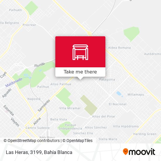 Mapa de Las Heras, 3199