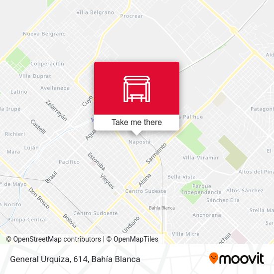 General Urquiza, 614 map