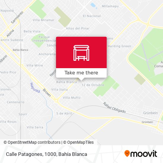 Calle Patagones, 1000 map