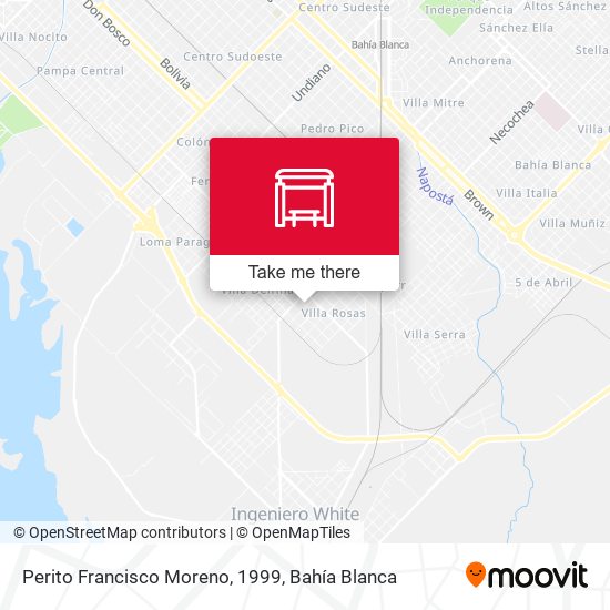 Perito Francisco Moreno, 1999 map